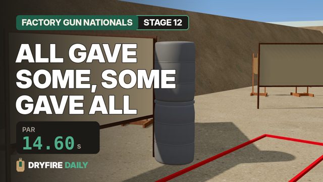 Factory Gun Nationals stage 12 dry fire video thumbnail